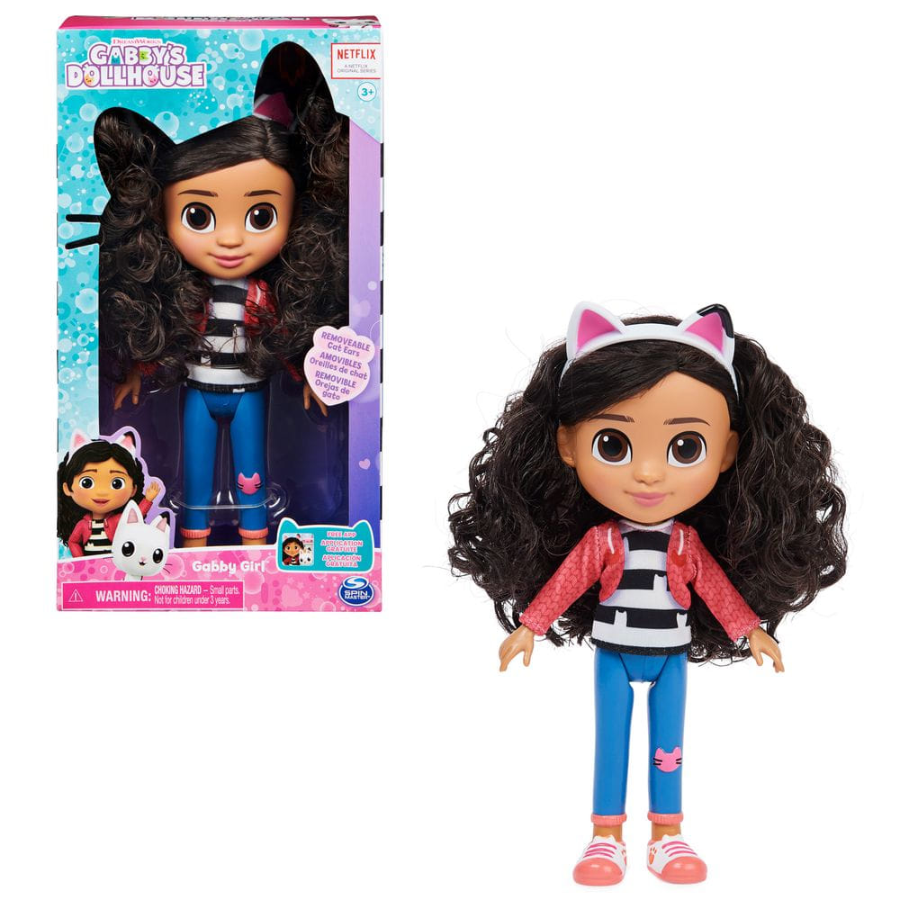 Peluche Interactive Marine Gabby Et La Maison Magique - 25cm Avec Queue Sirène Qui Bouge - Officiel