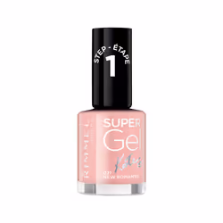 Rimmel Super Gel 021 New Romantic 12ml, 12 ml, Rose, New Romantic, Coloration, Opaque, Brosse