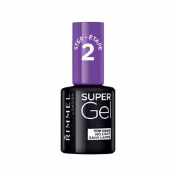 Rimmel Super Gel 001 Top Coat 12ml, 12 ml, Transparent, Top Coat, Brosse, ETHYL ACETATE, BUTYL ACETATE, NITROCELLULOSE, ACETY ...
