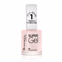 Rimmel Super Gel French Manicure 091 English Rose 12ml, 12 ml, Rose, English Rose, Coloration, Brosse, BUTYL ACETATE, ETHYL A ...
