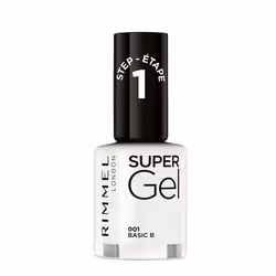 Rimmel Super Gel, 12 ml, Blanc, Basic B, Coloration, Opaque, Butyl Acetate, Ethyl Acetate, Nitrocellulose, Acetyl Tributyl Ci ...