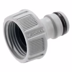 Gardena 18221-50, Connecteur de robinet, 3/4", Mâle/Femelle, Gris