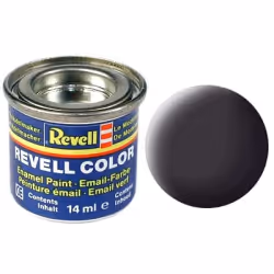 Revell Email Color 06 Tar Black Mat 14ml, Scale Model Engineering Objects
