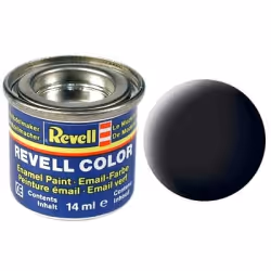 Revell Email Color 08 Black Mat 14ml., Scale Model Engineering Objects