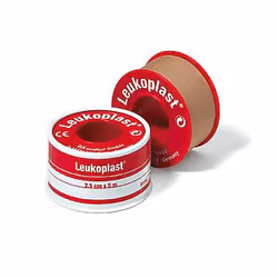 BSN medical Leukoplast, 500 x 2,5 cm, 1 pièce(s), Rectangulaire, Marron, Rouge, CE