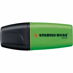 STABILO BOSS MINI, 1 pièce(s), Vert, Pointe biseautée, Vert, Plastique, 2 mm
