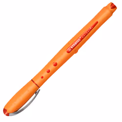 STABILO worker+ medium, Stylo à bille, Orange, Rouge, Rouge, 0,5 mm, Moyen, Ambidextre