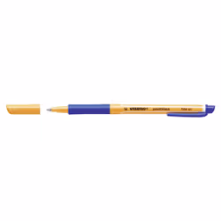 STABILO pointVisco, Stylos à encre gel avec bouchon, Bleu, Bleu, Orange, Fin, Rond, Moyen