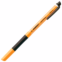STABILO pointVisco, Stylos à encre gel avec bouchon, Noir, Noir, Orange, Fin, Rond, Moyen