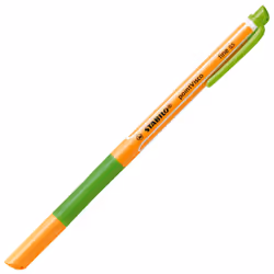 STABILO pointVisco, Stylos à encre gel avec bouchon, Vert, Vert, Jaune, Fin, Rond, Moyen