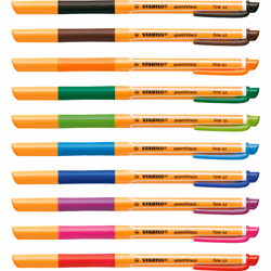 STABILO pointVisco Stylos à encre gel avec bouchon Fin Marron 1 pièce(s)
