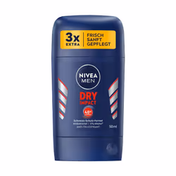 NIVEA Men Dry Impact, Hommes, Anti-transpirant, Déodorant stick, Tube, 50 ml, 48 h