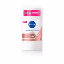 NIVEA Deo Derma Dry Control, Femmes, Anti-transpirant, Déodorant stick, Tube, 50 ml, 96 h