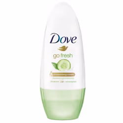 Dove Déodorant anti-transpirant Go Fresh Cucumber &amp; Green Tea Bille 50 ml, Anti-transpirant, Déodorant roll-on, Tube, 50  ...