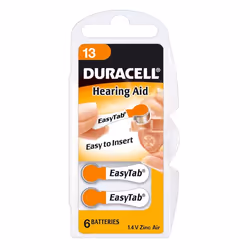 Duracell Hearing Aid DA13, Batterie à usage unique, 1,4 V, 6 pièce(s), Pile bouton
