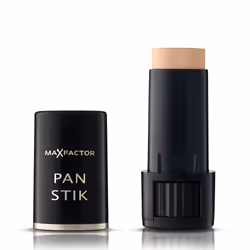 Max Factor Pan Stik, Tube, Crème, Tous types de peau, Anti-imperfection, Anti-taches, Lissage, True Beige, Naturel
