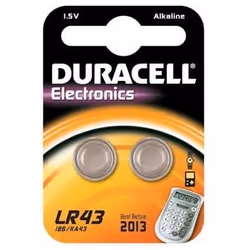 Duracell LR43, Batterie à usage unique, SR43, Alcaline, 1,5 V, 1 pièce(s), 73 mAh