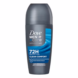 Dove Men + Care Clean Comfort, Hommes, Anti-transpirant, Déodorant roll-on, Tube, 50 ml, 72 h
