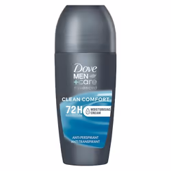Dove Men + Care Clean Confort, Hommes, Déodorant, Déodorant roll-on, Tube, 50 ml, 72 h