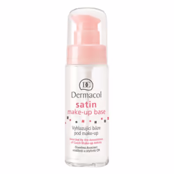 Dermacol Satin Make-up Base, Tous types de peau, 30 ml, Flacon pompe, Matifiant, Lissage, Mat, Transparent