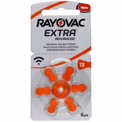 6 Piles auditives Rayovac Extra Advanced 13