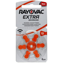 6 Piles auditives Rayovac Extra Advanced 13