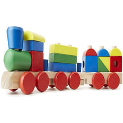 Jouet dempilage en bois - MELISSA & DOUG - Train À Empilage - 15 pièces - Mixte