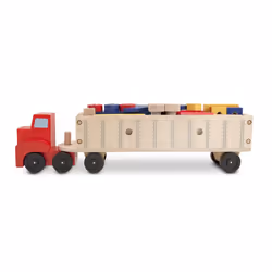 Melissa & Doug Big Rig Building Truck Wooden Play Set