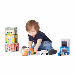 Melissa & Doug Nesting & Sorting Buildings & Vehicles - Vue supplémentaire 4