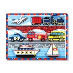 Melissa & Doug 13725 puzzle Puzzle en cubes 9 pièce(s) Véhicules