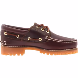 Mocassins Bateau Authentique Cuir Bordeaux