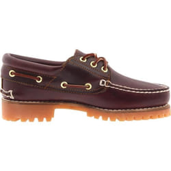 Mocassins Bateau Authentique Cuir Bordeaux