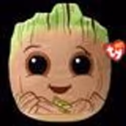 Jouet en peluche - TY - Marvel Squish a boos Small - Groot - Mixte - Multicolore - A partir de 6 ans