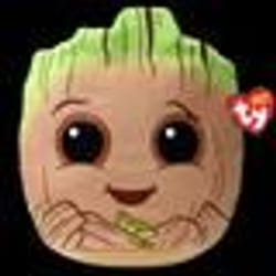 Jouet en peluche - TY - Marvel Squish a boos Small - Groot - Mixte - Multicolore - A partir de 6 ans
