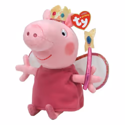 Peluche Peppa Pig princesse 16 cm - Licence Peppa Pig - Marque Peppa Pig