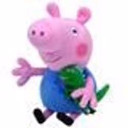 Peluche Peppa Pig Ty Beanie - George - Jouet en peluche - Rose - 3 ans et plus
