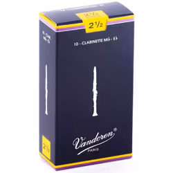 Vandoren CR1125, Roseau limé, Clarinette en mib, 10 pièce(s), Boîte