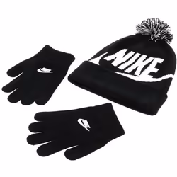 Bonnet + gants - Nike - Pom kit - 100% Acrylique - Idéal pour lhiver - Look streetwear