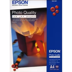 Epson Photo Quality Inkjet Paper - A4 - 100 Feuilles, Mat, 102 g/m², A4, Blanc, 100 feuilles, WorkForce WF-7620DTWF WorkForce ...