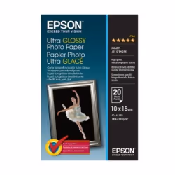 Epson Ultra Glossy Photo Paper - 10x15cm - 20 Feuilles