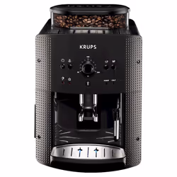 Krups EA 810B, Machine à expresso, 1,7 L, Café en grains, Broyeur intégré, 1450 W, Noir, Titane