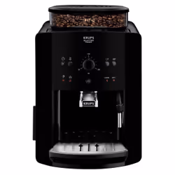 Krups Arabica EA8110, Machine à expresso, 1,7 L, Café en grains, Broyeur intégré, 1450 W, Noir