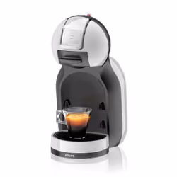 Krups Mini Me KP123, Cafetière à dosette, 0,8 L, Capsule de café, 1500 W, Noir, Acier inoxydable