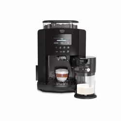 Krups Essential EA819N10, Machine à expresso, 1,7 L, Café en grains, Broyeur intégré, 1450 W, Noir