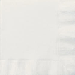 Unique Party 3102 serviette et serviette de table en papier Blanc 20 pièce(s)