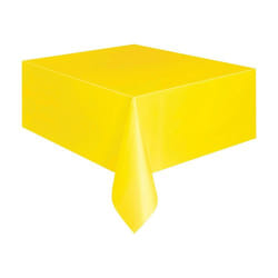 Unique Party 5093 nappe jetable Rectangulaire Plastique Jaune