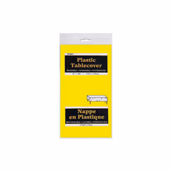 Unique Party 5093 nappe jetable Rectangulaire Plastique Jaune