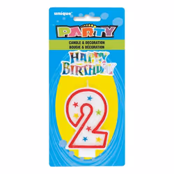 Unique Party 37312, Bougies, Multicolore, 1 pièce(s)