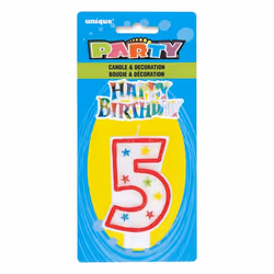 Unique Party 37315, Bougies, Multicolore, 1 pièce(s)