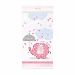 Unique Party 41653, Rectangulaire, Plastique, Rose, Image, Elephant, 1 pièce(s)